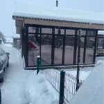 Веранда зимой: стеклопакет 48 мм «бронза», энергоэффективность в мороз.