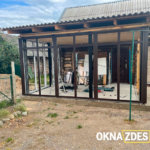 Монтаж остекления веранды, подготовка проёма.