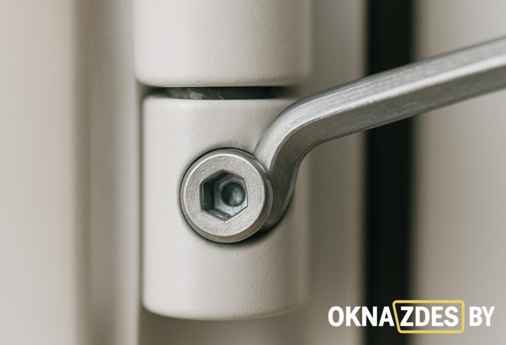 «Настройка прижимов балконной двери (зима/лето)»