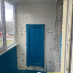 Утеплённые стены балкона перед обшивкой ПВХ панелями, Минск