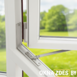 Ограничитель открывания створки ПВХ (ножничный упор) — безопасное проветривание, фурнитура окна, Минск