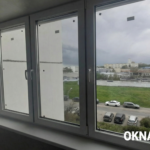 Балконная рама на профиле Grunhaus