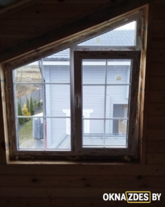 Окно ПВХ Brusbox со шпросом