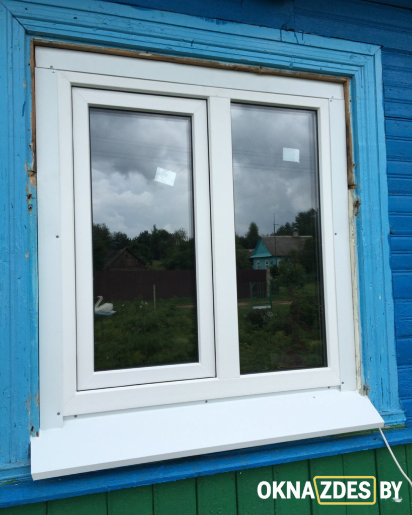 Пластиковое окно Brusbox 70 с нащельником — установка под ключ