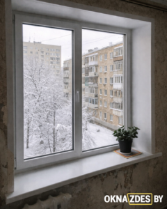 Пластиковое окно KBE 70 мм с энергосберегающим стеклопакетом