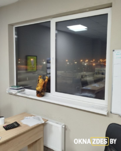 Окно ПВХ KBE 70 мм с двухкамерным стеклопакетом