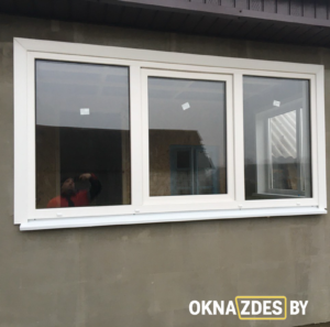 ПВХ-окно Brusbox 70 — стеклопакет 40 мм, фурнитура MACO