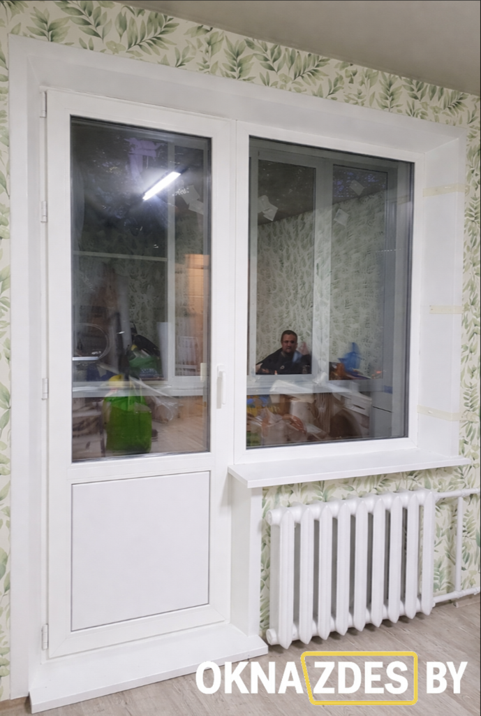 Балконный блок Grünhaus с мультифункциональным стеклопакетом 40 мм и фурнитурой Roto